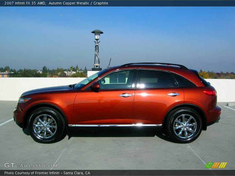 Autumn Copper Metallic / Graphite 2007 Infiniti FX 35 AWD