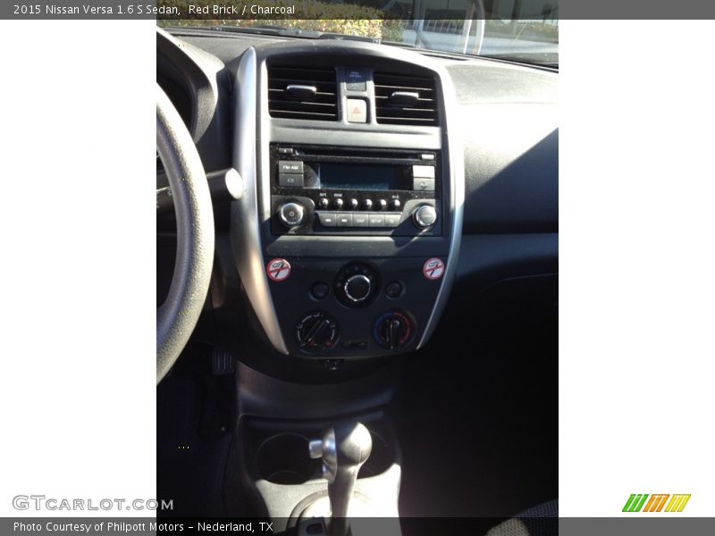 Red Brick / Charcoal 2015 Nissan Versa 1.6 S Sedan
