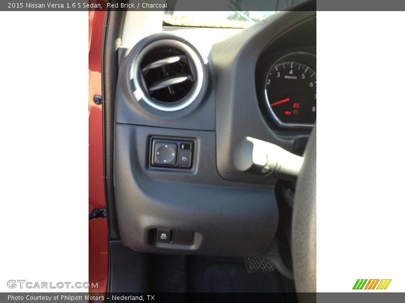 Red Brick / Charcoal 2015 Nissan Versa 1.6 S Sedan
