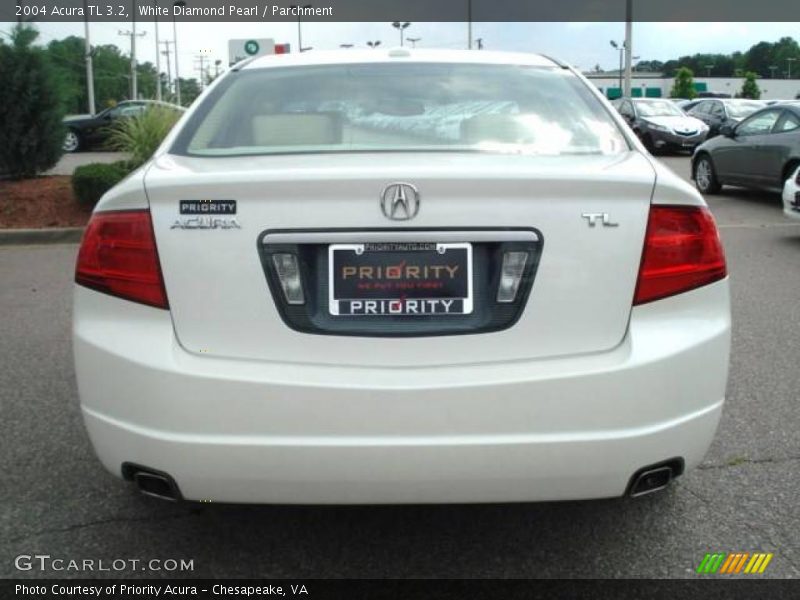 White Diamond Pearl / Parchment 2004 Acura TL 3.2