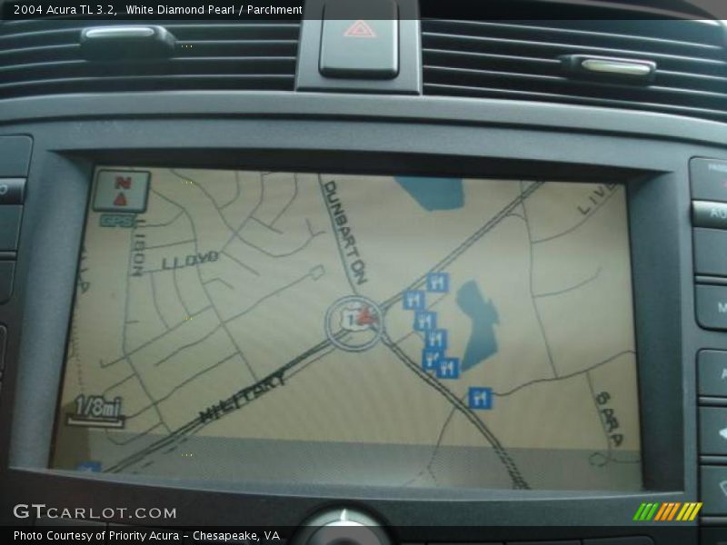 White Diamond Pearl / Parchment 2004 Acura TL 3.2