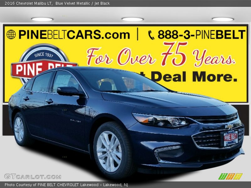 Blue Velvet Metallic / Jet Black 2016 Chevrolet Malibu LT