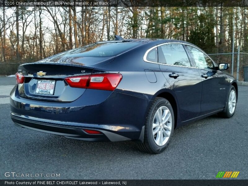 Blue Velvet Metallic / Jet Black 2016 Chevrolet Malibu LT