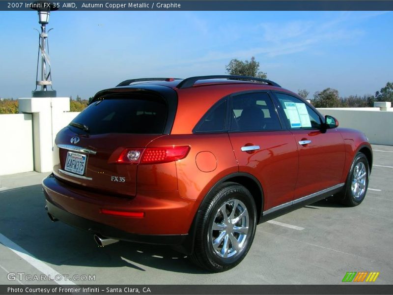 Autumn Copper Metallic / Graphite 2007 Infiniti FX 35 AWD