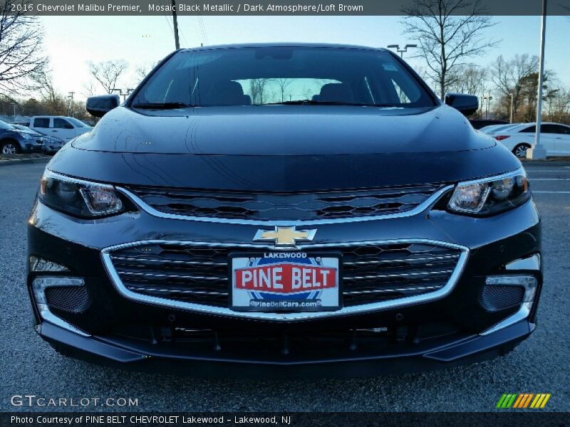 Mosaic Black Metallic / Dark Atmosphere/Loft Brown 2016 Chevrolet Malibu Premier