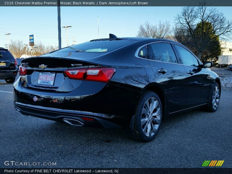 Mosaic Black Metallic / Dark Atmosphere/Loft Brown 2016 Chevrolet Malibu Premier