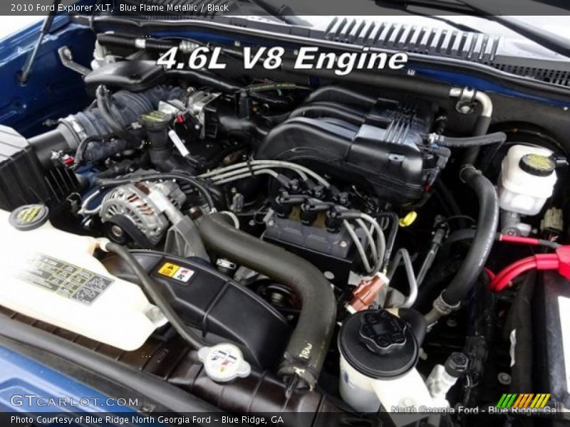 Blue Flame Metallic / Black 2010 Ford Explorer XLT