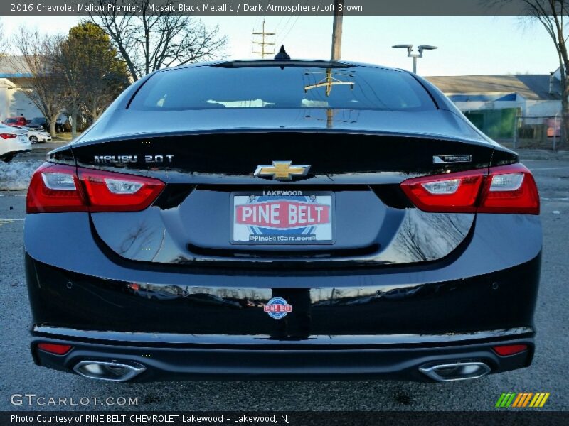 Mosaic Black Metallic / Dark Atmosphere/Loft Brown 2016 Chevrolet Malibu Premier