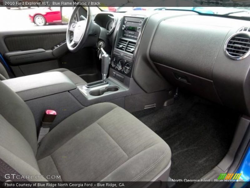Blue Flame Metallic / Black 2010 Ford Explorer XLT