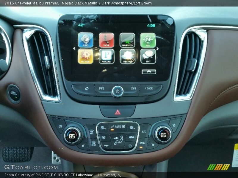 Controls of 2016 Malibu Premier