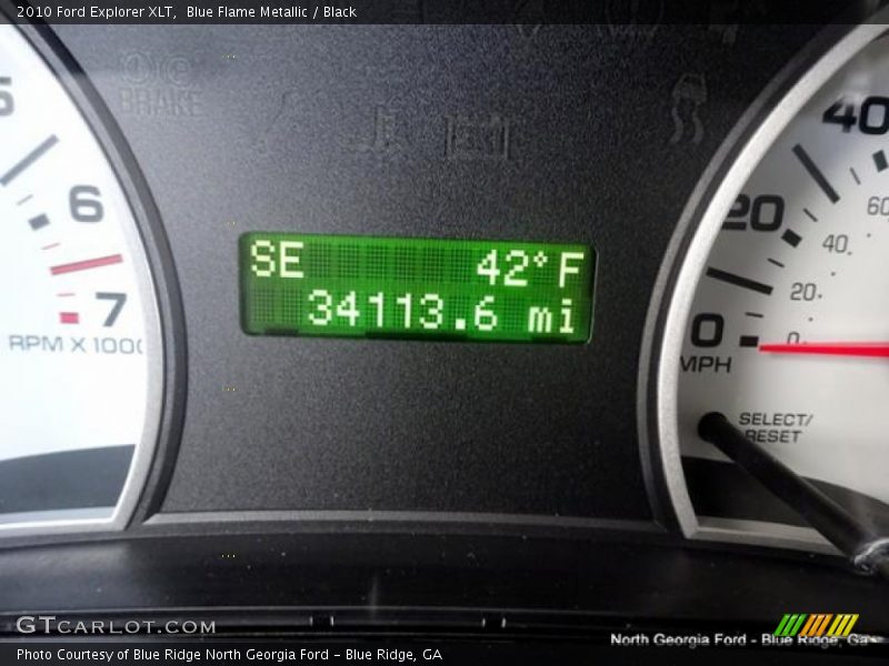 Blue Flame Metallic / Black 2010 Ford Explorer XLT