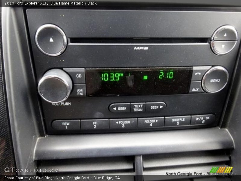 Blue Flame Metallic / Black 2010 Ford Explorer XLT