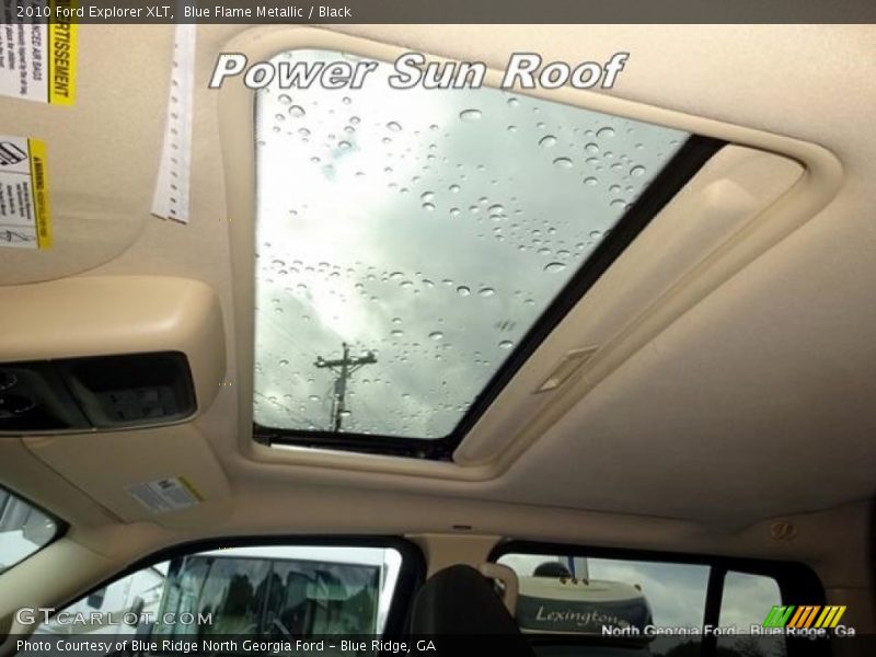 Blue Flame Metallic / Black 2010 Ford Explorer XLT