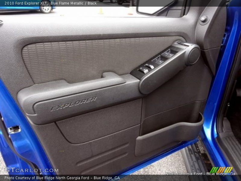 Blue Flame Metallic / Black 2010 Ford Explorer XLT