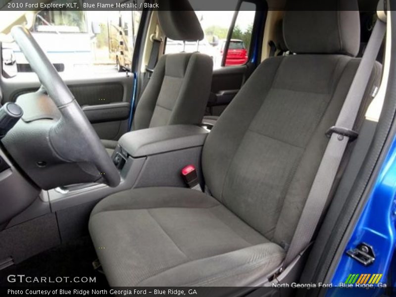 Blue Flame Metallic / Black 2010 Ford Explorer XLT
