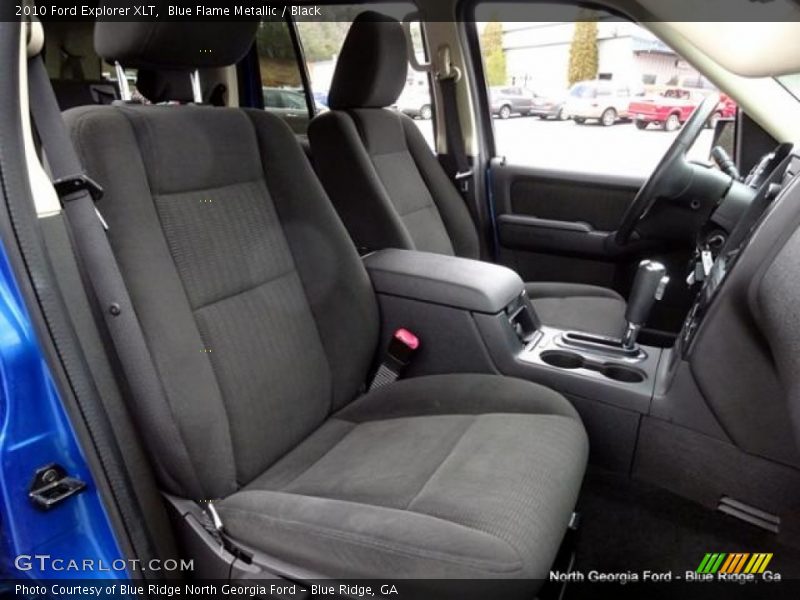 Blue Flame Metallic / Black 2010 Ford Explorer XLT
