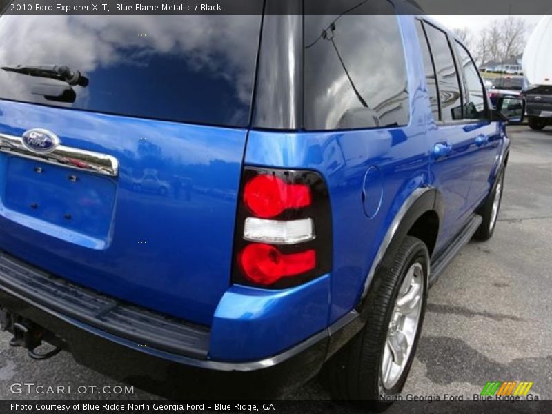 Blue Flame Metallic / Black 2010 Ford Explorer XLT