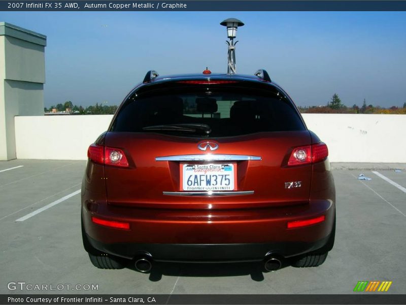 Autumn Copper Metallic / Graphite 2007 Infiniti FX 35 AWD