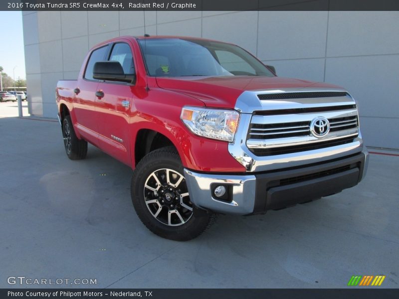 Radiant Red / Graphite 2016 Toyota Tundra SR5 CrewMax 4x4