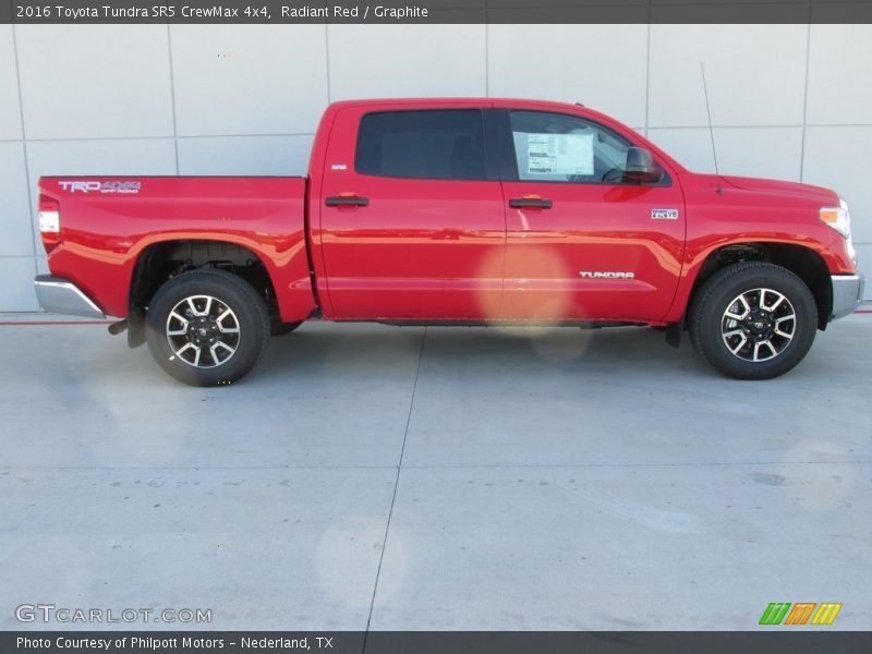 Radiant Red / Graphite 2016 Toyota Tundra SR5 CrewMax 4x4