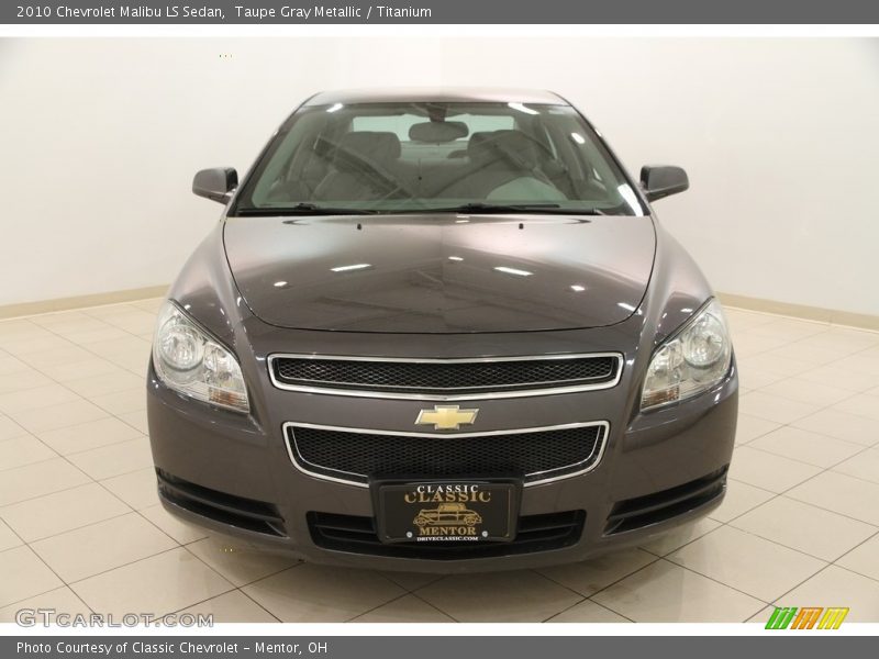 Taupe Gray Metallic / Titanium 2010 Chevrolet Malibu LS Sedan