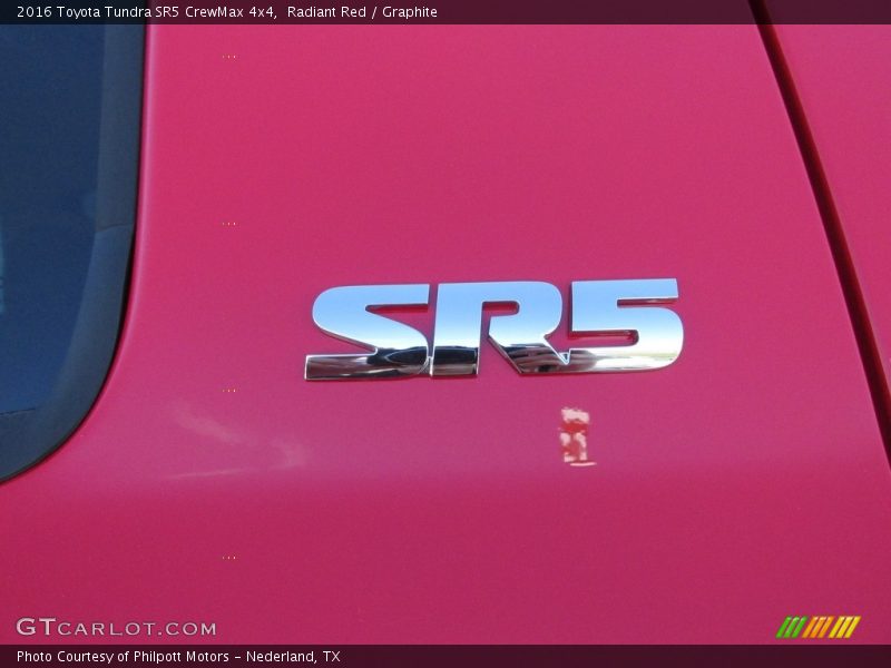 Radiant Red / Graphite 2016 Toyota Tundra SR5 CrewMax 4x4