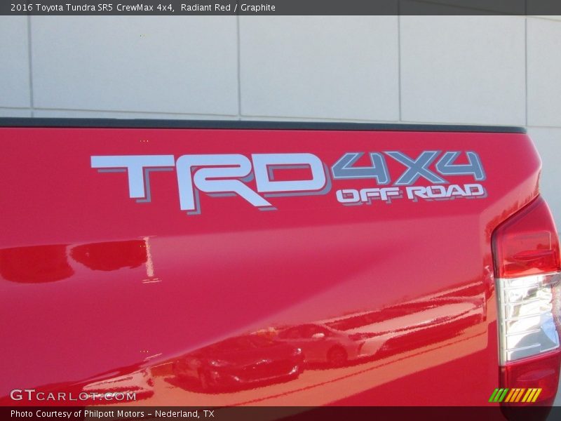 Radiant Red / Graphite 2016 Toyota Tundra SR5 CrewMax 4x4
