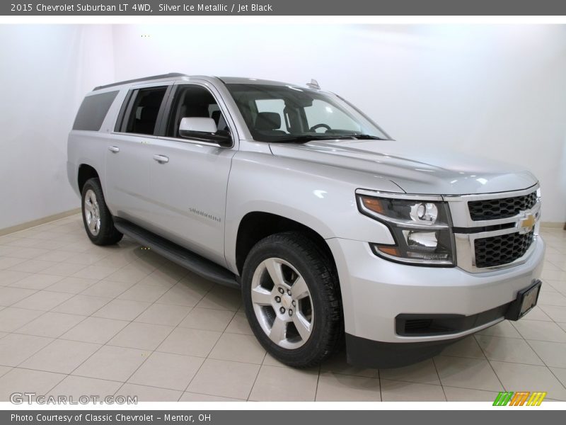 Silver Ice Metallic / Jet Black 2015 Chevrolet Suburban LT 4WD