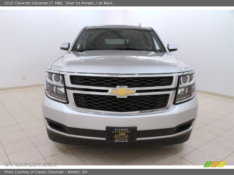 Silver Ice Metallic / Jet Black 2015 Chevrolet Suburban LT 4WD