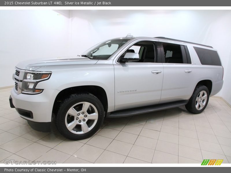 Silver Ice Metallic / Jet Black 2015 Chevrolet Suburban LT 4WD