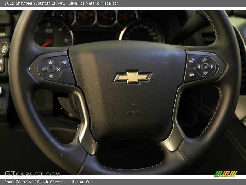 Silver Ice Metallic / Jet Black 2015 Chevrolet Suburban LT 4WD