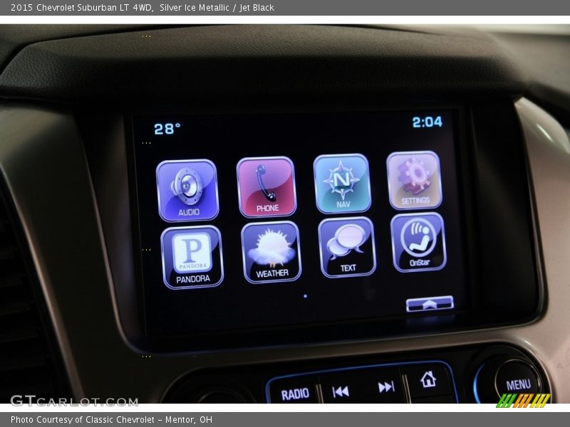 Silver Ice Metallic / Jet Black 2015 Chevrolet Suburban LT 4WD