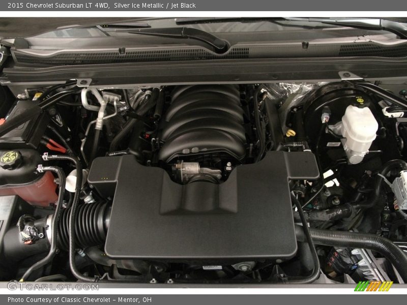 Silver Ice Metallic / Jet Black 2015 Chevrolet Suburban LT 4WD