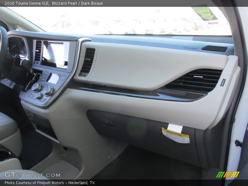 Blizzard Pearl / Dark Bisque 2016 Toyota Sienna XLE