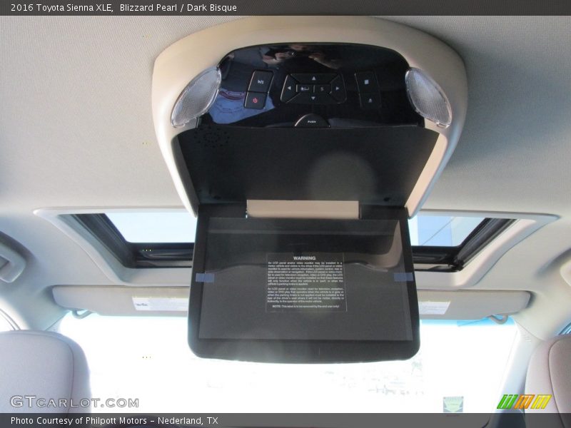 Blizzard Pearl / Dark Bisque 2016 Toyota Sienna XLE
