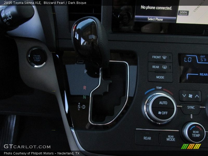 Blizzard Pearl / Dark Bisque 2016 Toyota Sienna XLE