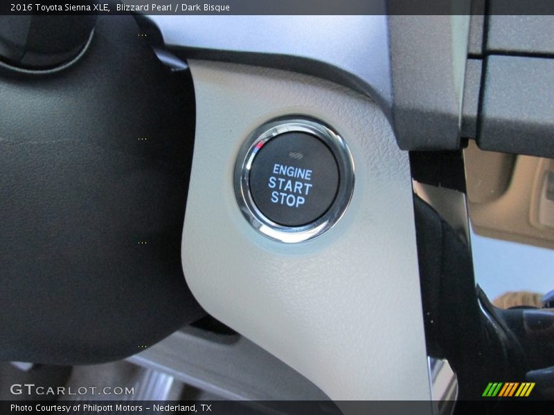 Blizzard Pearl / Dark Bisque 2016 Toyota Sienna XLE