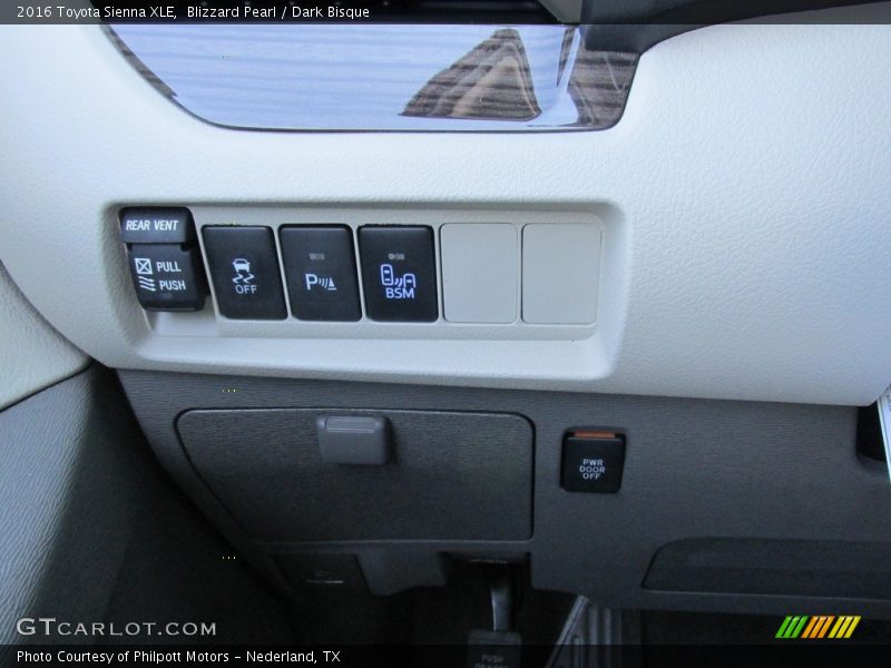 Blizzard Pearl / Dark Bisque 2016 Toyota Sienna XLE