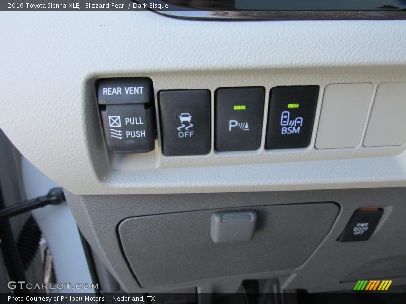 Blizzard Pearl / Dark Bisque 2016 Toyota Sienna XLE