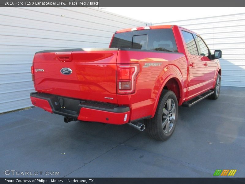 Race Red / Black 2016 Ford F150 Lariat SuperCrew