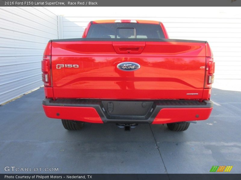 Race Red / Black 2016 Ford F150 Lariat SuperCrew