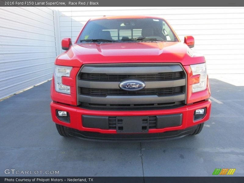 Race Red / Black 2016 Ford F150 Lariat SuperCrew