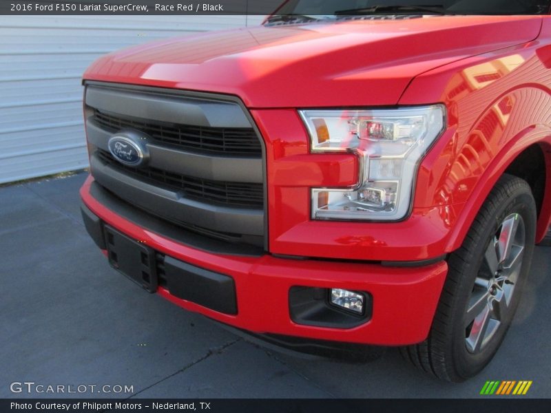 Race Red / Black 2016 Ford F150 Lariat SuperCrew