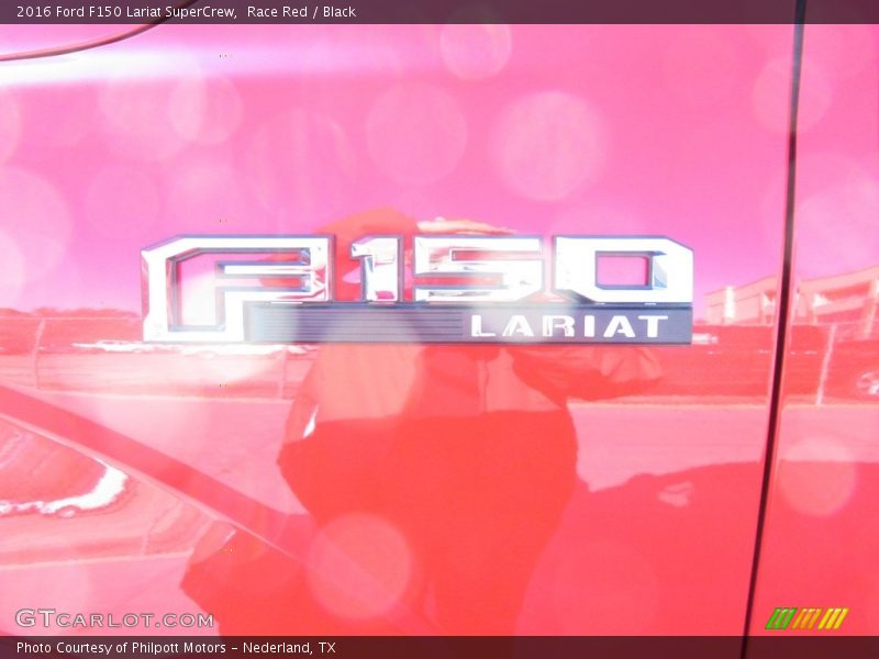 Race Red / Black 2016 Ford F150 Lariat SuperCrew