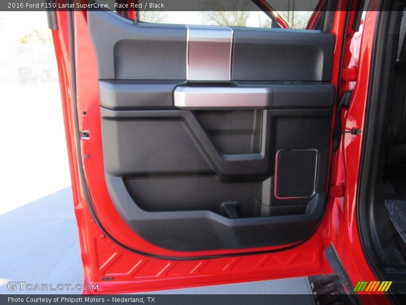 Race Red / Black 2016 Ford F150 Lariat SuperCrew