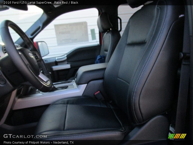 Race Red / Black 2016 Ford F150 Lariat SuperCrew