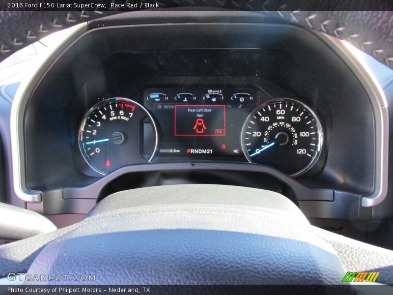 Race Red / Black 2016 Ford F150 Lariat SuperCrew