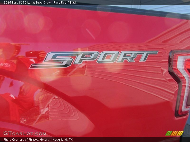 Race Red / Black 2016 Ford F150 Lariat SuperCrew