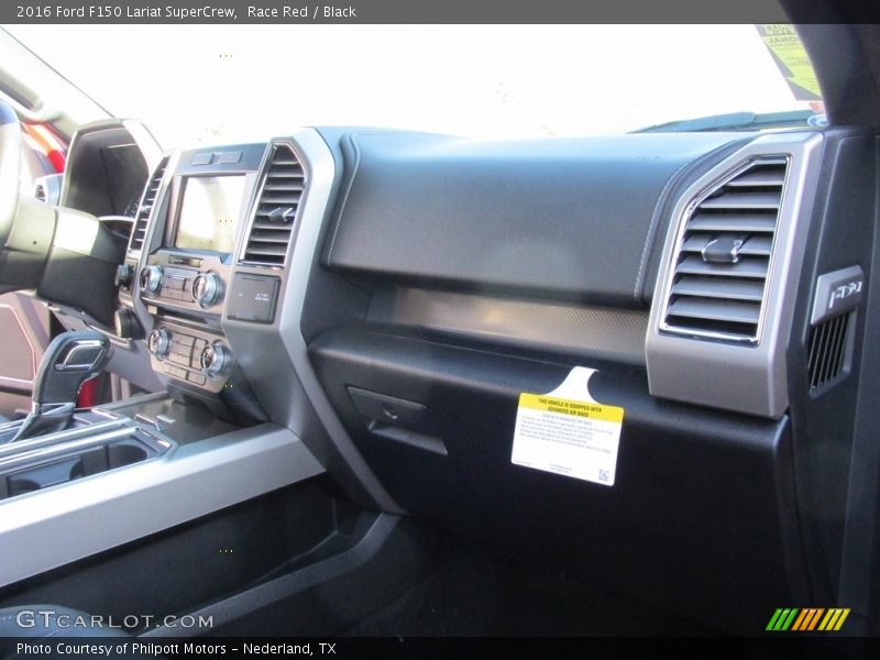 Race Red / Black 2016 Ford F150 Lariat SuperCrew