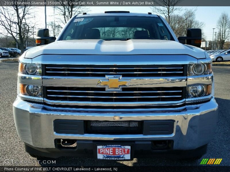 Summit White / Dark Ash/Jet Black 2016 Chevrolet Silverado 3500HD WT Crew Cab 4x4